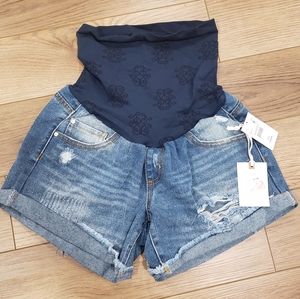 Jessica Simpson Maternity Jean Shorts